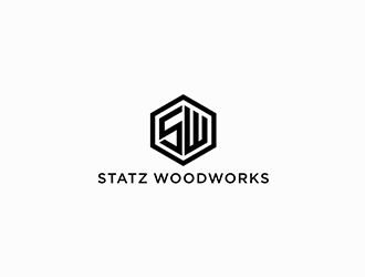 Statz Woodworks logo design by DuckOn