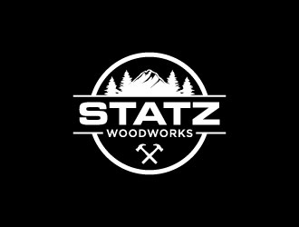 Statz Woodworks logo design by bernard ferrer