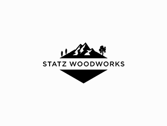 Statz Woodworks logo design by DuckOn