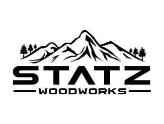 Statz Woodworks logo design by naldart