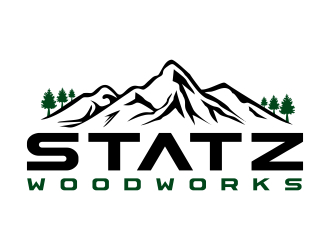 Statz Woodworks logo design by naldart