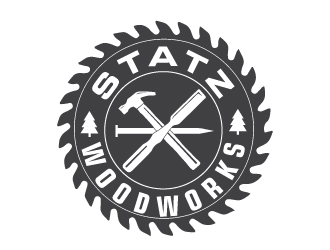 Statz Woodworks logo design by ElonStark