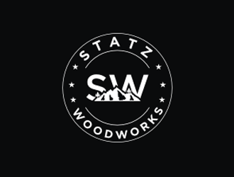 Statz Woodworks logo design by andawiya