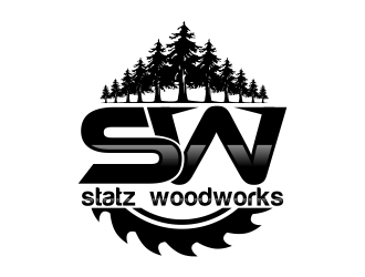Statz Woodworks logo design by qqdesigns