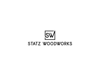 Statz Woodworks logo design by aryamaity