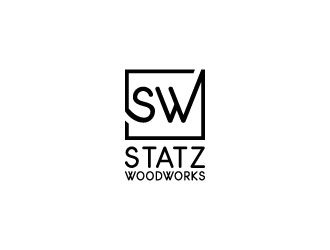 Statz Woodworks logo design by aryamaity
