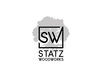 Statz Woodworks logo design by aryamaity