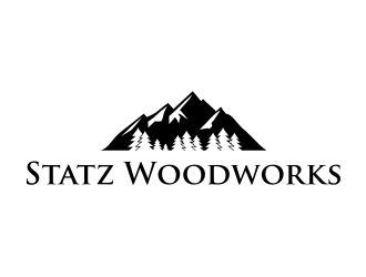 Statz Woodworks logo design by puthreeone