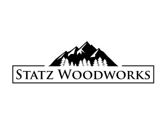 Statz Woodworks logo design by puthreeone