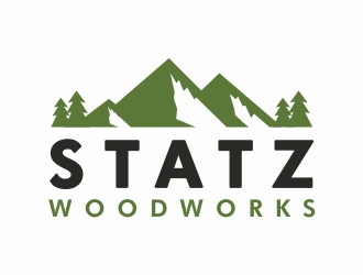 Statz Woodworks logo design by Mardhi