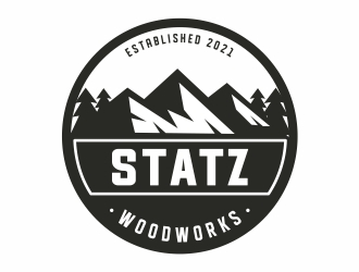 Statz Woodworks logo design by Mardhi