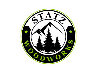 Statz Woodworks logo design by giggi