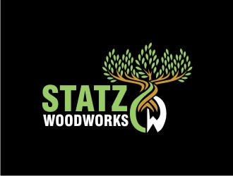 Statz Woodworks logo design by sengkuni08
