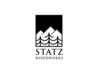 Statz Woodworks logo design by wildbrain