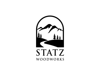 Statz Woodworks logo design by wildbrain