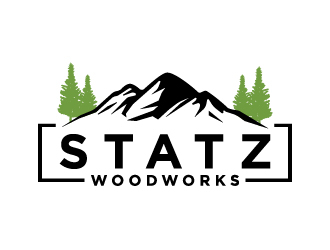 Statz Woodworks logo design by cybil