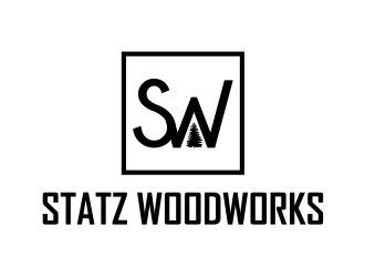 Statz Woodworks logo design by cintoko