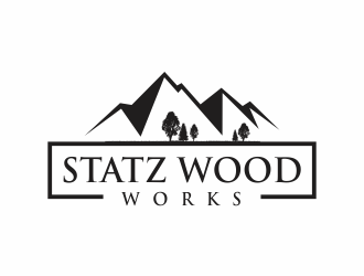 Statz Woodworks logo design by santrie