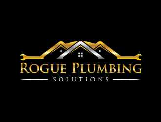 Rogue Plumbing Solutions logo design by GassPoll