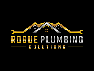 Rogue Plumbing Solutions logo design by GassPoll