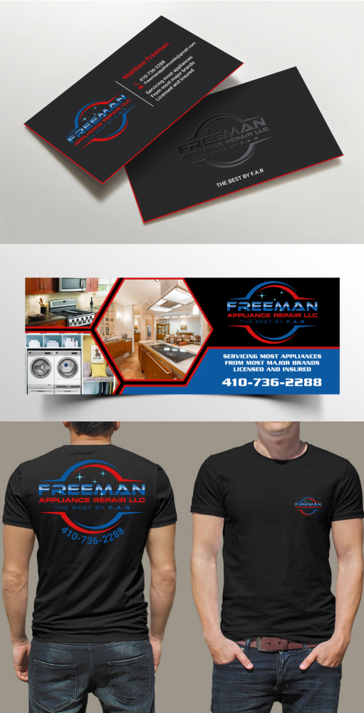Freeman Appliance Repair LLC logo design by Boomstudioz