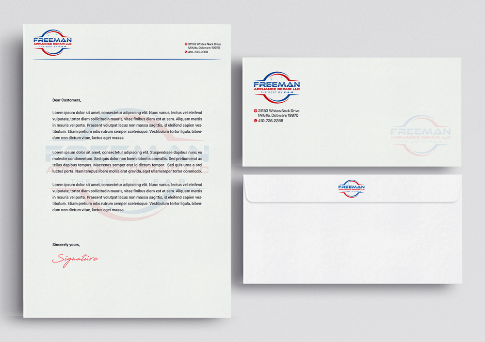 Freeman Appliance Repair LLC logo design by KHAI