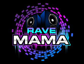 Rave Ma2 or Rave Mama logo design by jaize