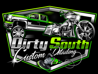 Dirty South Custom Detailing logo design by Suvendu