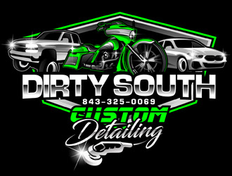Dirty South Custom Detailing logo design by DreamLogoDesign