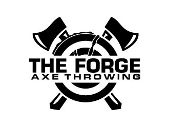 The Forge Axe Throwing logo design by ElonStark