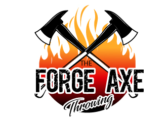 The Forge Axe Throwing logo design by Suvendu