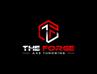 The Forge Axe Throwing logo design by wongndeso