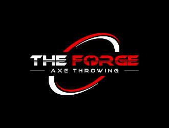 The Forge Axe Throwing logo design by wongndeso