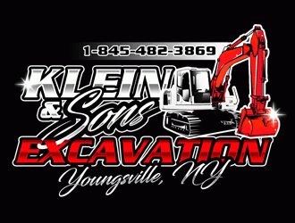 Klein & sons Excavation logo design by Bananalicious