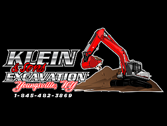 Klein & sons Excavation logo design by scriotx