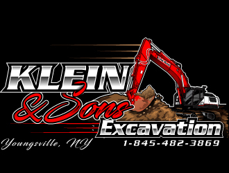 Klein & sons Excavation logo design by Suvendu