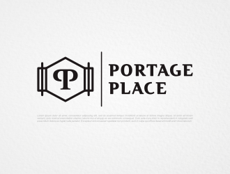 Portage Place logo design by ngattboy