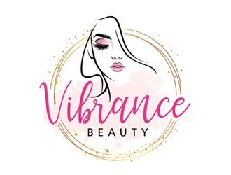 Vibrance Beauty  logo design by ingepro