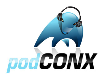 podconx logo design by LogoInvent