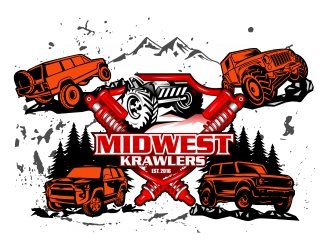 Midwest Krawlers logo design by rizuki