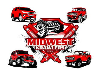 Midwest Krawlers logo design by Suvendu