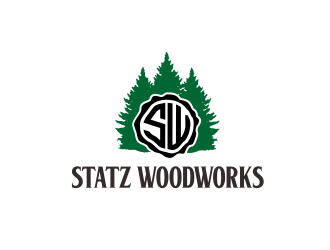 Statz Woodworks logo design by aura