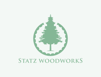 Statz Woodworks logo design by ageseulopi