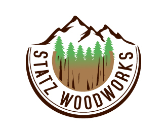Statz Woodworks logo design by Suvendu