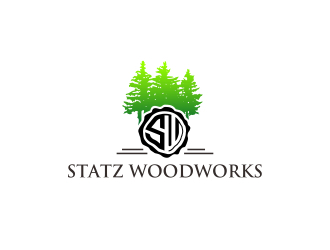 Statz Woodworks logo design by aura