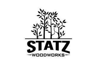 Statz Woodworks logo design by M J