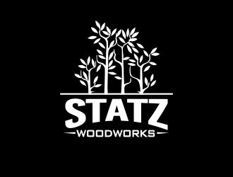 Statz Woodworks logo design by M J