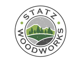 Statz Woodworks logo design by akilis13