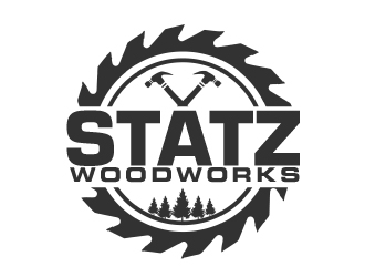 Statz Woodworks logo design by ElonStark