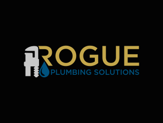 Rogue Plumbing Solutions logo design by Renaker